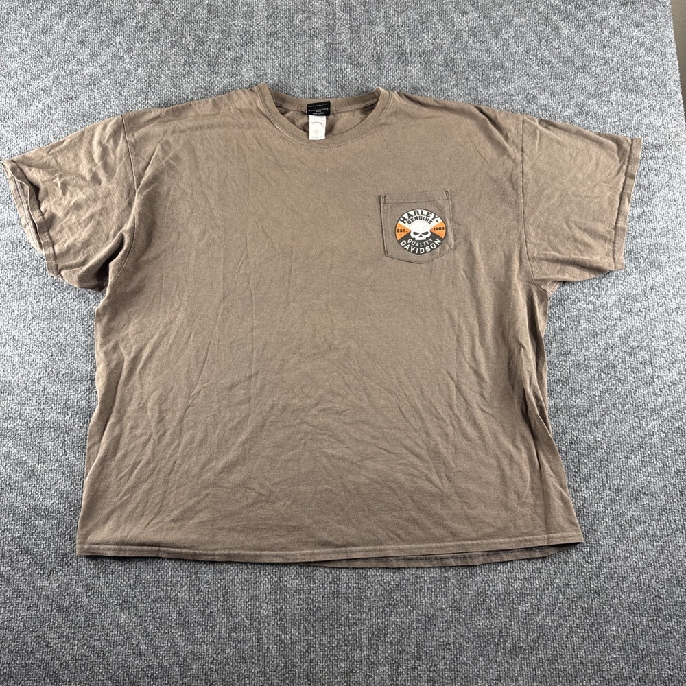 Vintage Harley Davidson 3XL Buddy Stubbs Arizona Scorpion T-Shirt Brown